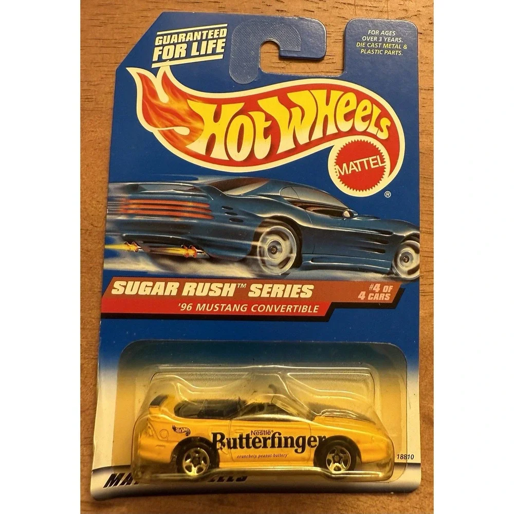 HOT WHEELS 1998 SUGAR RUSH '96‎ Ford Mustang BUTTERFINGER #4 of 4 #744
